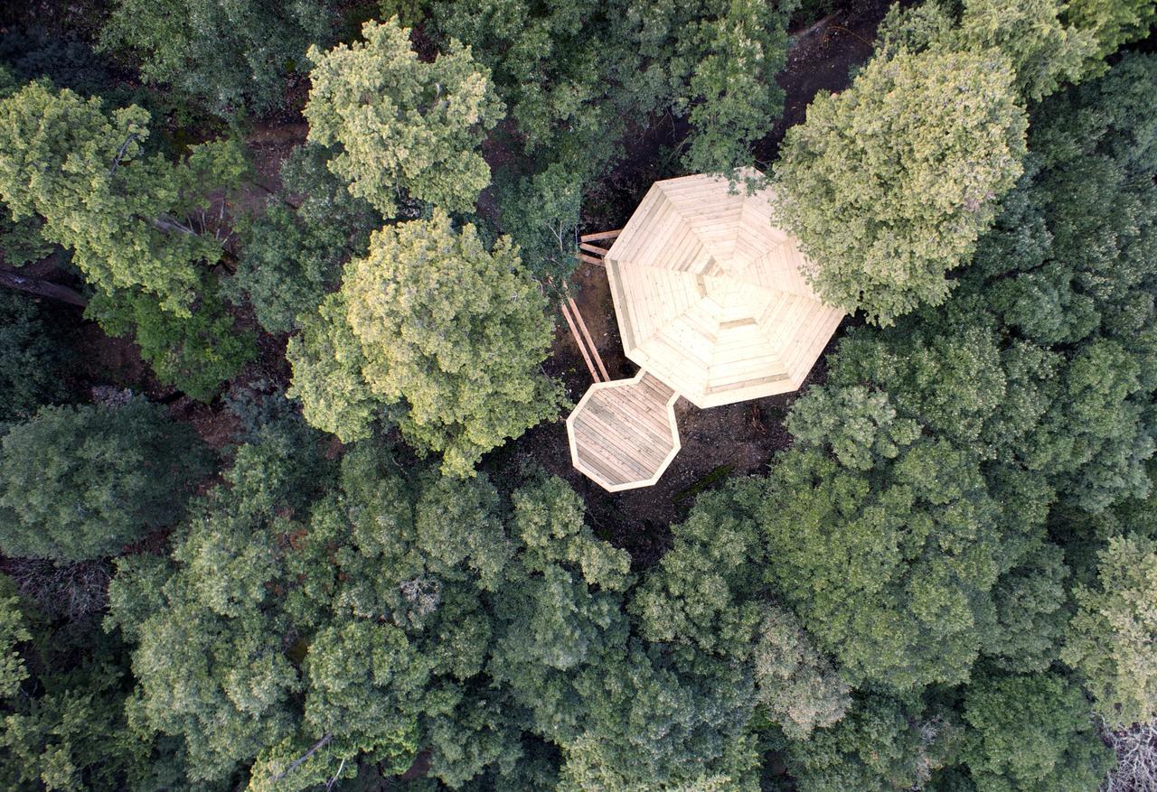 Les Cabanes Dans Les Bois Logis Hotel Villedubert Экстерьер фото